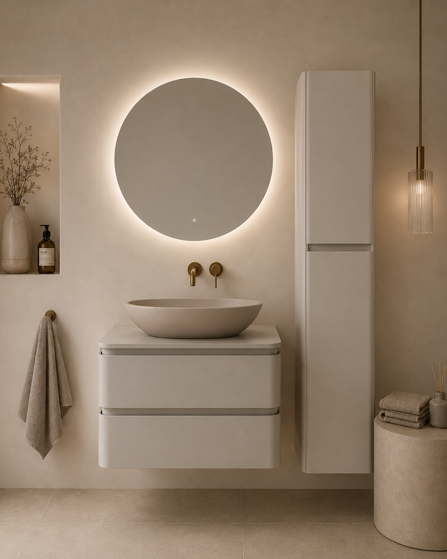 Rene Houtman Badkamermeubel Novira | Mat Zand | 120 cm | Stel Samen