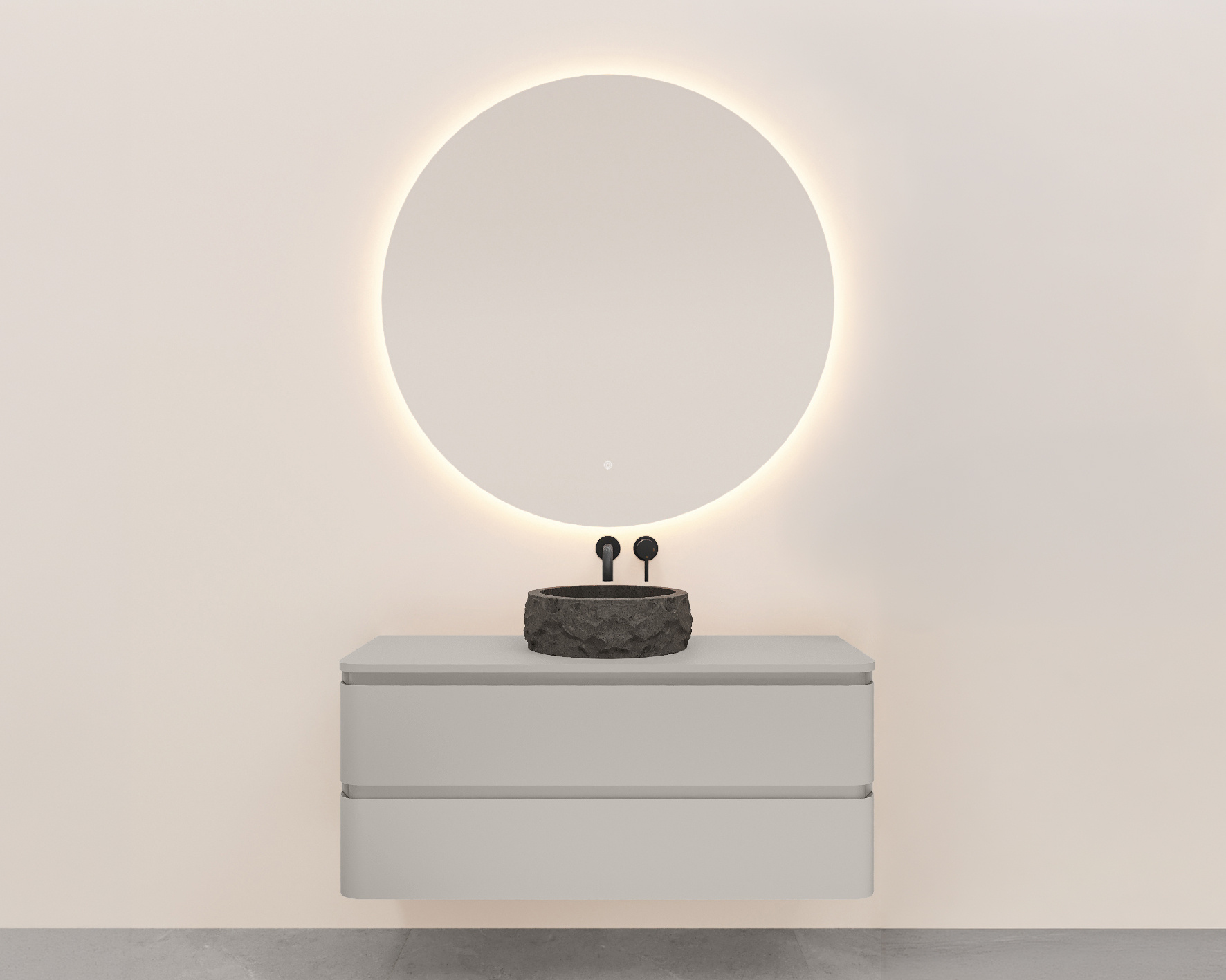 Rene Houtman Badkamermeubel Novira | Mat Zand | 120 cm | Stel Samen