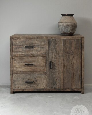Be-Uniq Oude Houten Kast | Limited Edition | H90xB110xD45 cm