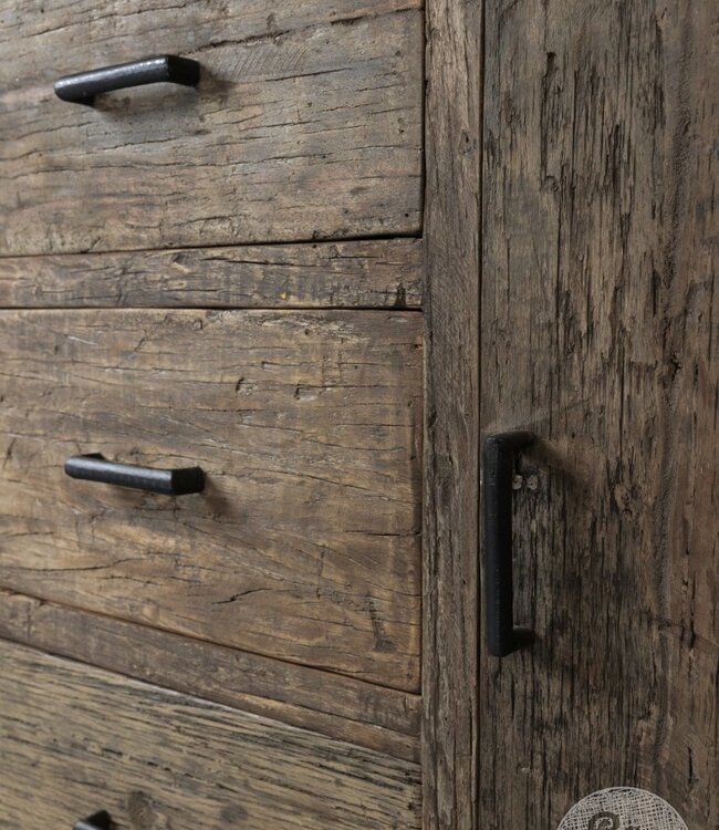 Be-Uniq Oude Houten Kast | Limited Edition | H90xB110xD45 cm