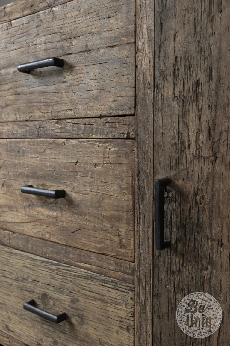 Be-Uniq Oude Houten Kast | Limited Edition | H90xB110xD45 cm