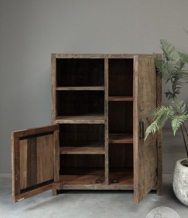 Be-Uniq Oude Houten Kast | Limited Edition | H120xB90xD45 cm