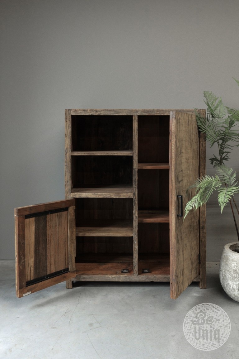Be-Uniq Oude Houten Kast | Limited Edition | H120xB90xD45 cm
