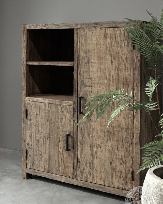 Be-Uniq Oude Houten Kast | Limited Edition | H120xB90xD45 cm