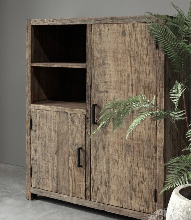 Be-Uniq Oude Houten Kast | Limited Edition | H120xB90xD45 cm