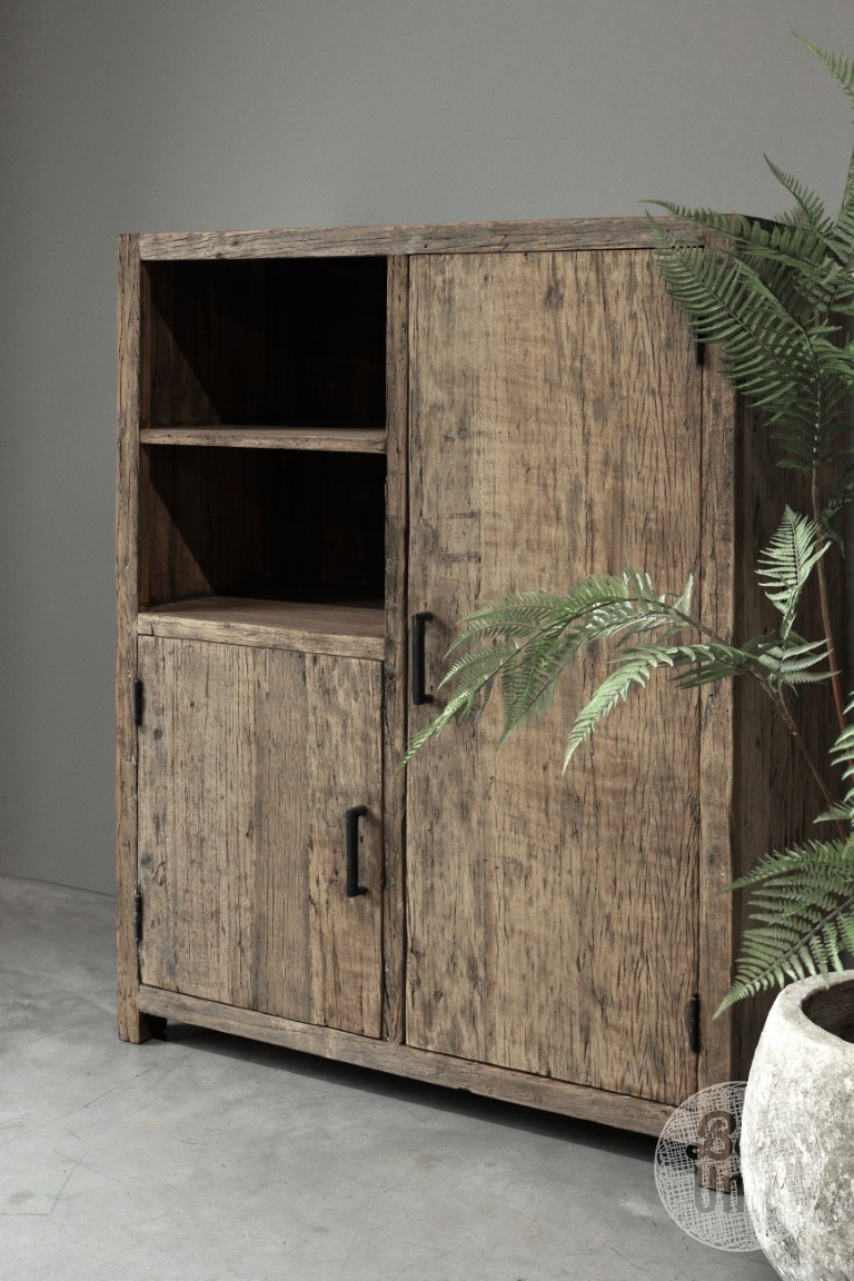Be-Uniq Oude Houten Kast | Limited Edition | H120xB90xD45 cm