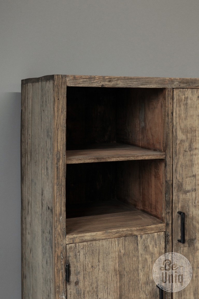 Be-Uniq Oude Houten Kast | Limited Edition | H120xB90xD45 cm