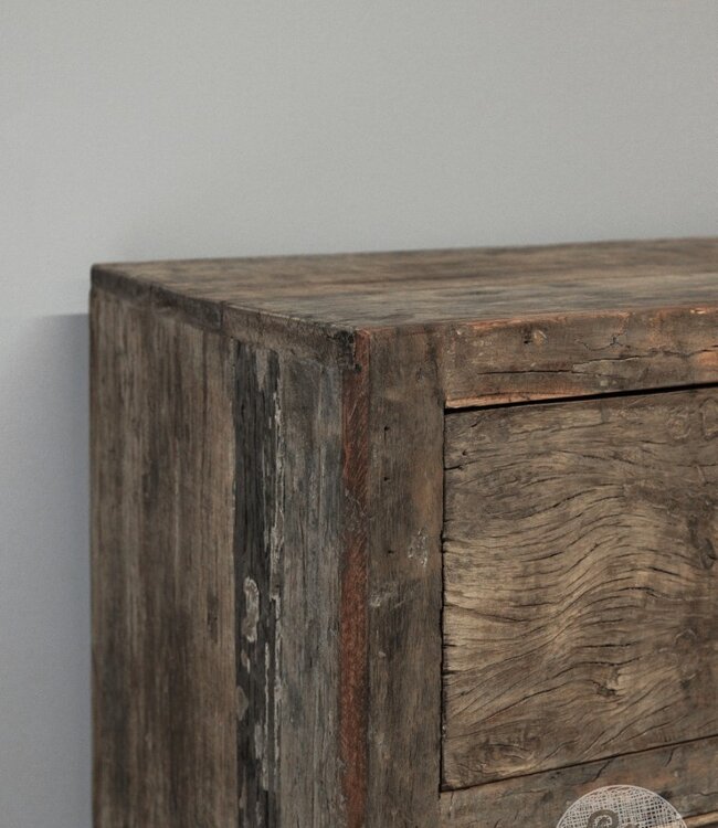 Be-Uniq Ladekastje Oud Hout | Limited Edition | H60xB60xD40 cm