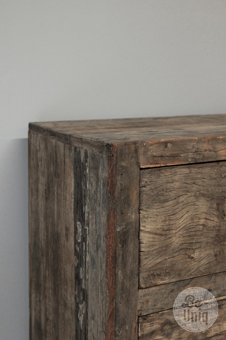 Be-Uniq Ladekastje Oud Hout | Limited Edition | H60xB60xD40 cm