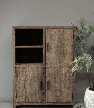 Be-Uniq Kast Oud Hout | Limited Edition | H120xB90xD45 cm