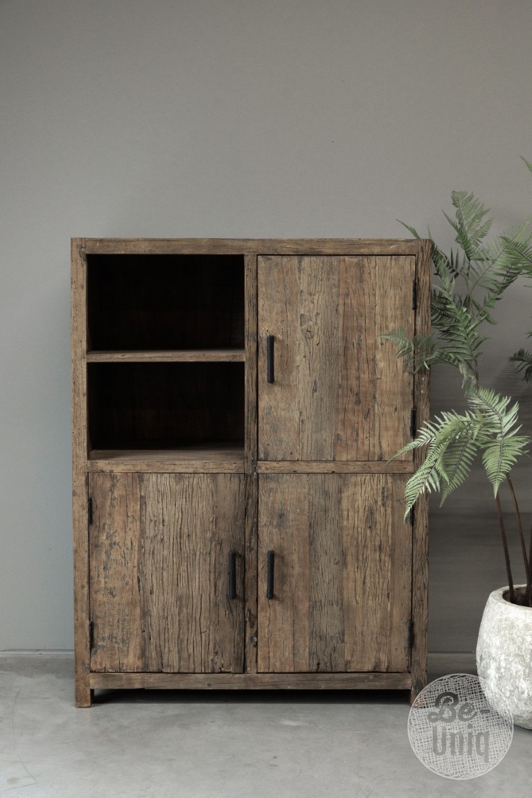 Be-Uniq Oude Houten Kast | Limited Edition | H120xB90xD45 cm