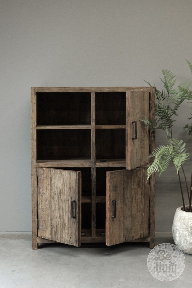 Be-Uniq Oude Houten Kast | Limited Edition | H120xB90xD45 cm