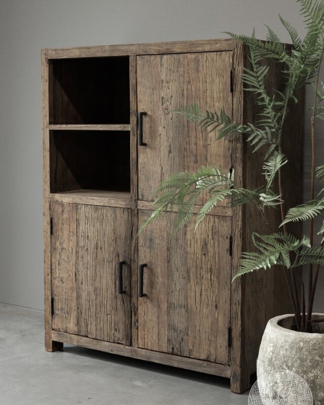 Be-Uniq Oude Houten Kast | Limited Edition | H120xB90xD45 cm