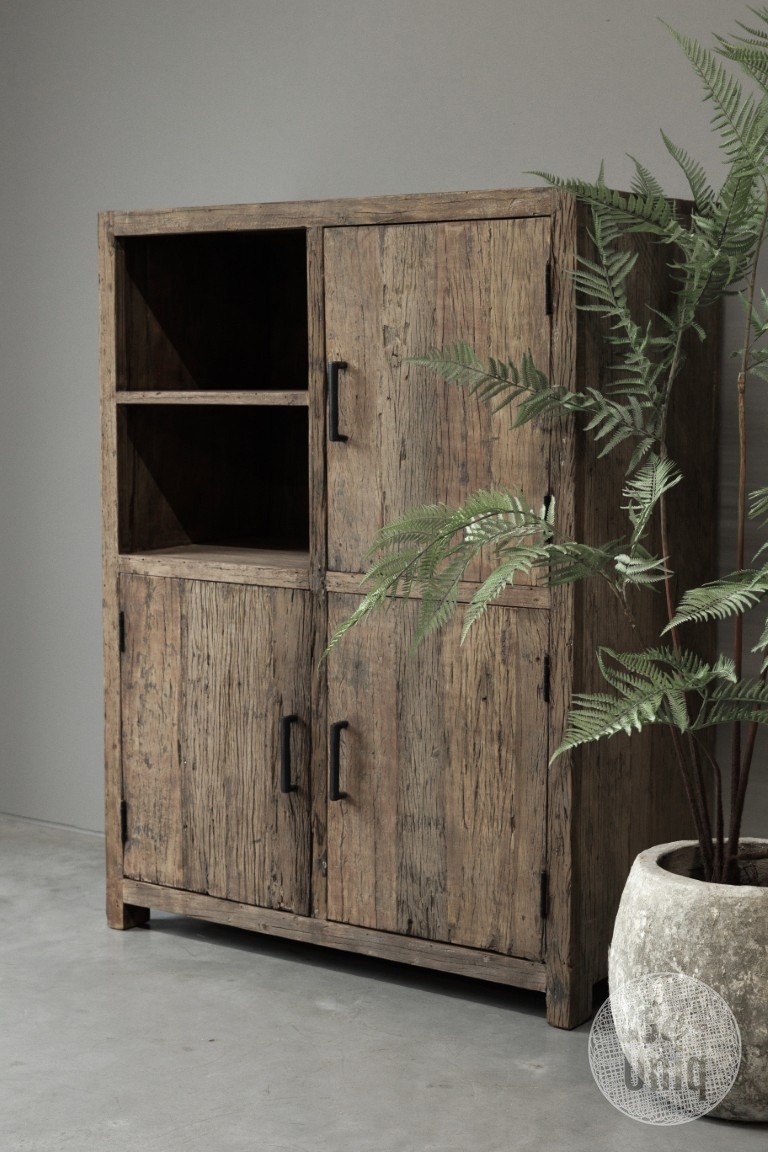 Be-Uniq Oude Houten Kast | Limited Edition | H120xB90xD45 cm