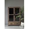 Vitrinekast Oud Hout | Limited Edition | H140xB90xD45 cm