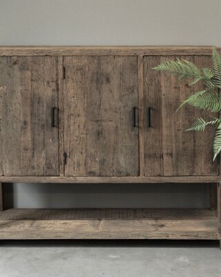 Be-Uniq Sideboard Oud Hout | Limited Edition | H120xB140xD45 cm