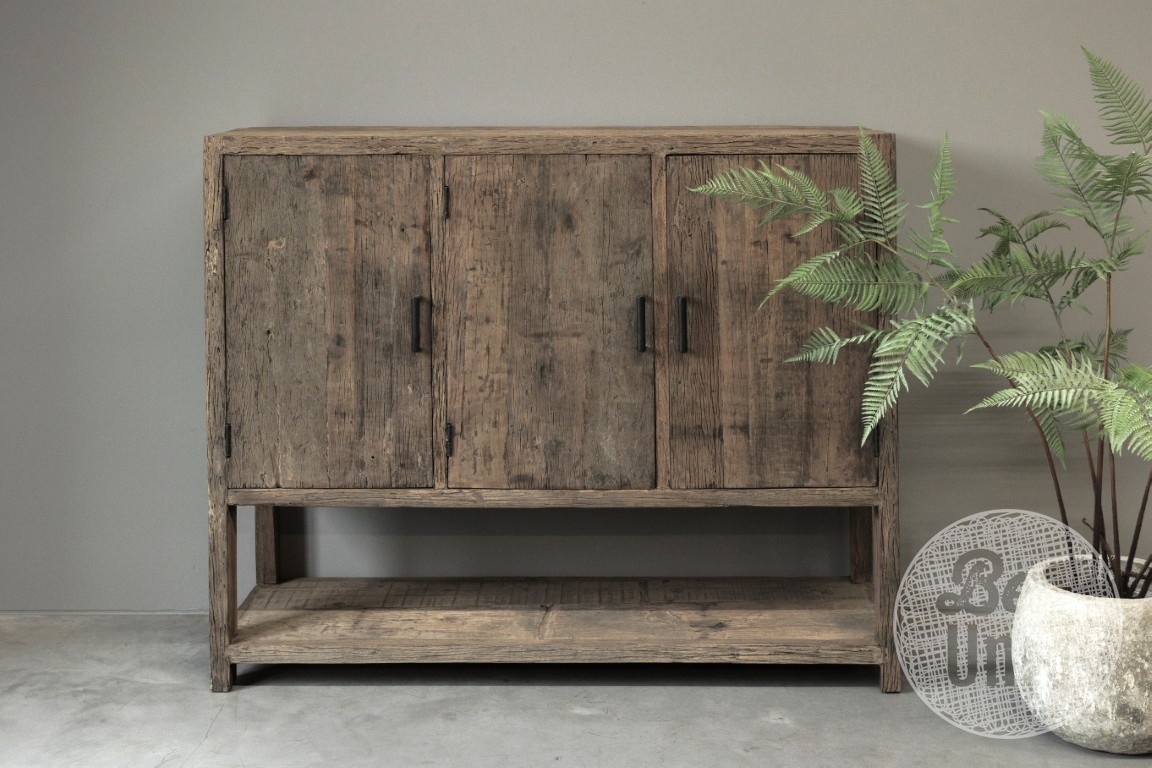 Be-Uniq Sideboard Oud Hout | Limited Edition | H120xB140xD45 cm