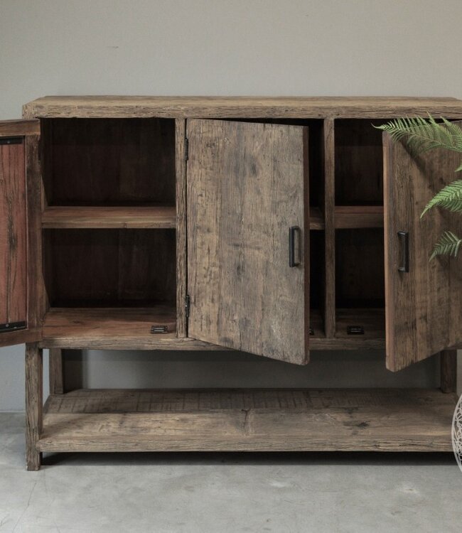 Be-Uniq Sideboard Oud Hout | Limited Edition | H120xB140xD45 cm