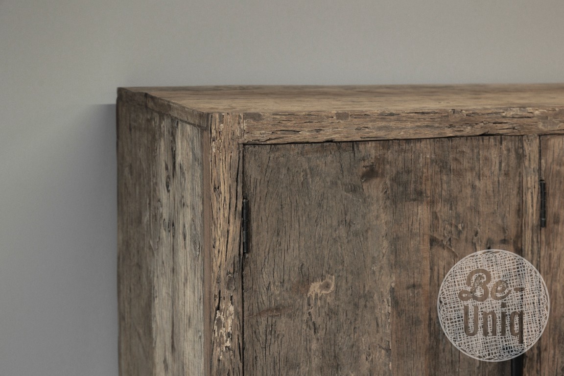 Be-Uniq Sideboard Oud Hout | Limited Edition | H120xB140xD45 cm