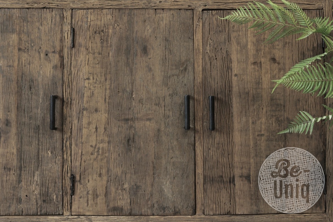 Be-Uniq Sideboard Oud Hout | Limited Edition | H120xB140xD45 cm
