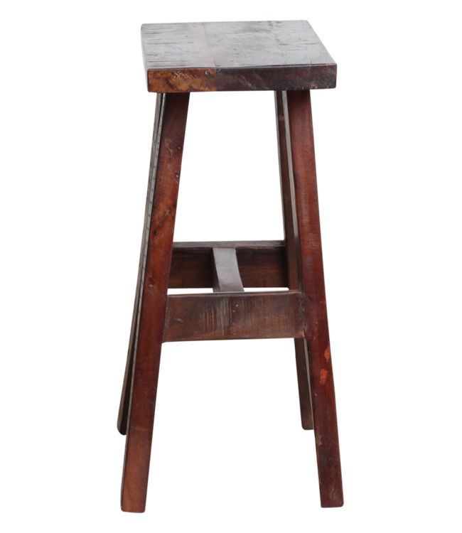Raw Materials Amsterdam Factory Bushalte Bank | Medium | Bruin | L45 x B20 x H50 cm