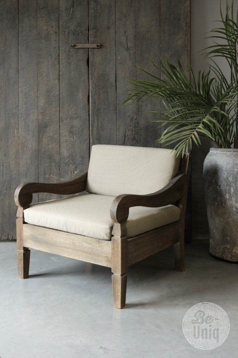 Be-Uniq Outdoor Fauteuil | Teak | Indonesië | H82xB76xD81 cm