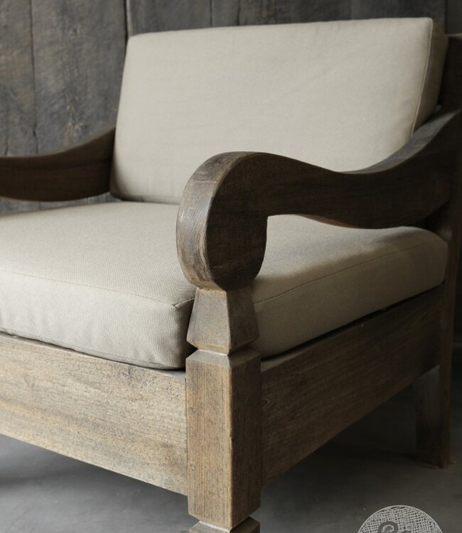 Be-Uniq Outdoor Fauteuil | Teak | Indonesië | H82xB76xD81 cm