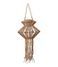 Countryfield Hanglamp Solar LED Dagmar | Naturel | H26xB30xL8 cm