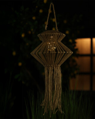 Rene Houtman Hanglamp Solar LED | Naturel | H26xB30xL8 cm
