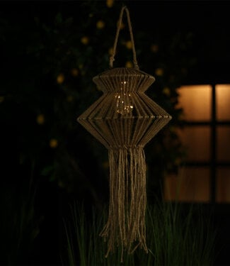 Countryfield Hanglamp Solar LED Dagmar | Naturel | H26xB30xL8 cm