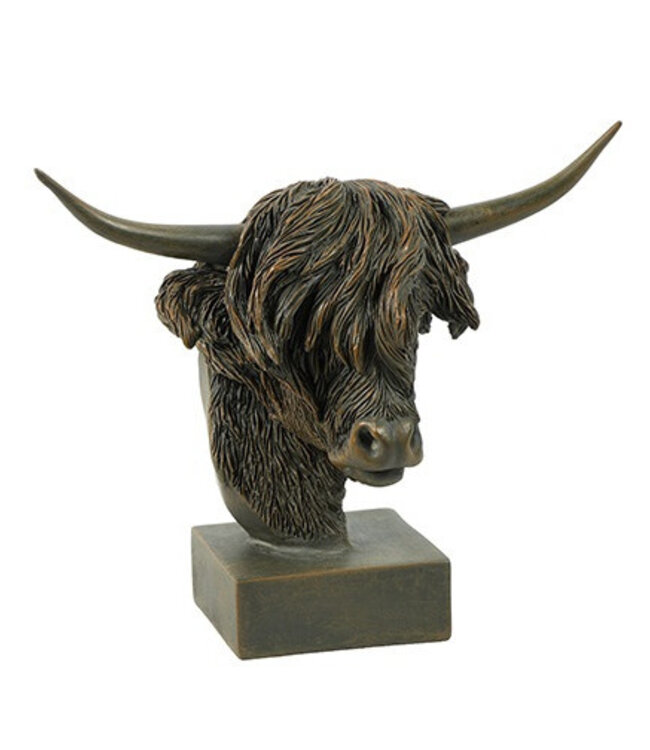 Countryfield Schotse Hooglander Op Voet | Bruin | H24xB15xL30 cm