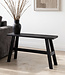 Raw Materials Amsterdam Factory Bushalte Bank | Groot | Zwart | L85 x B20 x H50 cm