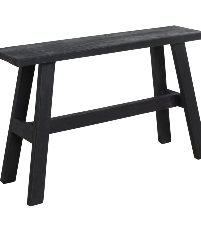 Raw Materials Amsterdam Factory Bushalte Bank | Groot | Zwart | L85 x B20 x H50 cm