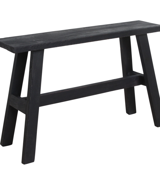 Raw Materials Amsterdam Factory Bushalte Bank | Groot | Zwart | L85 x B20 x H50 cm
