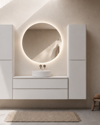 Rene Houtman Badkamermeubel Novira | Mat Wit | 80 cm | Stel Samen