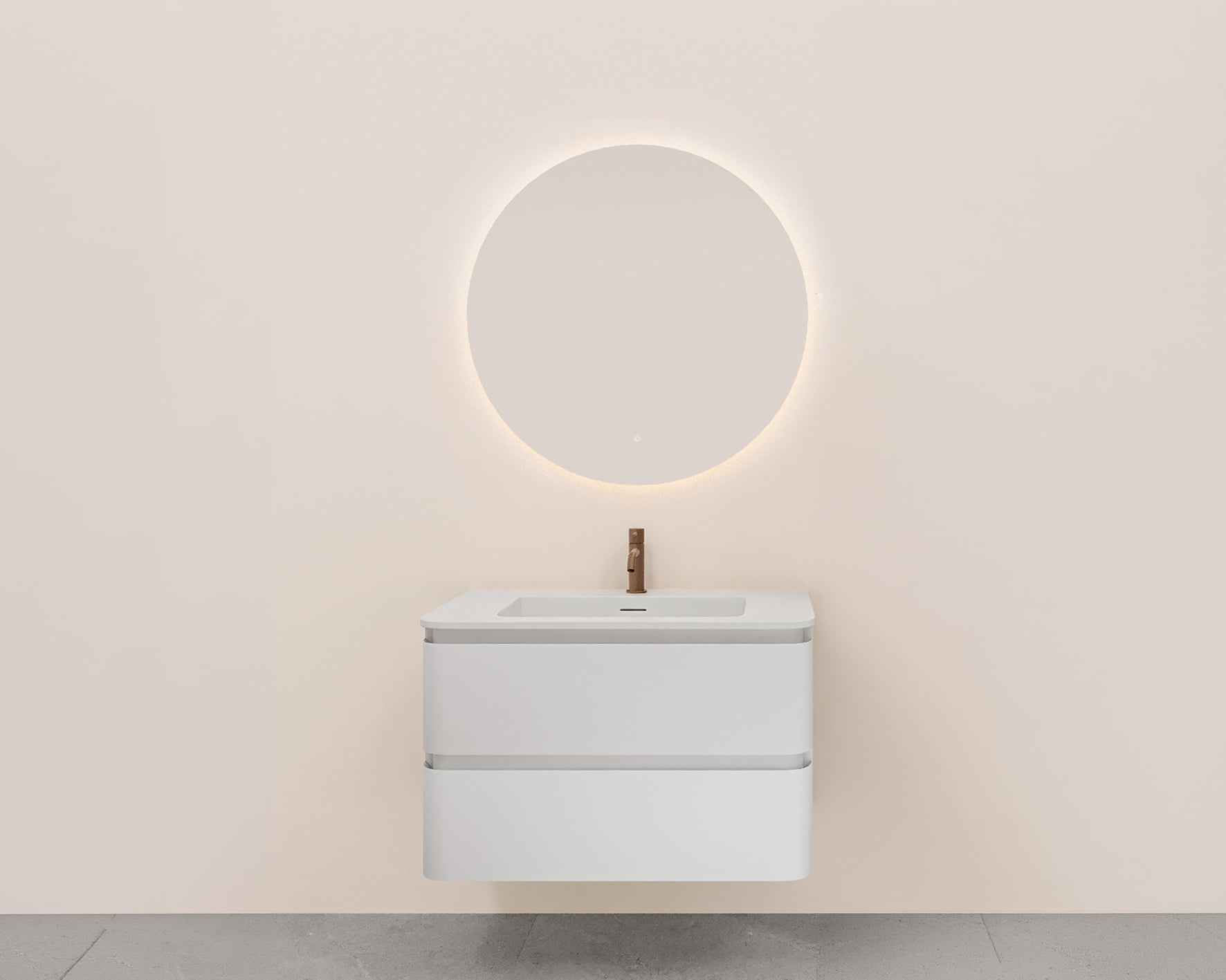 Rene Houtman Badkamermeubel Novira | Mat Wit | 100 cm | Stel Samen