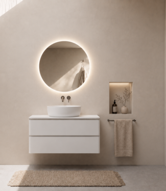 Rene Houtman Badkamermeubel Novira | Mat Wit | 100 cm | Stel Samen