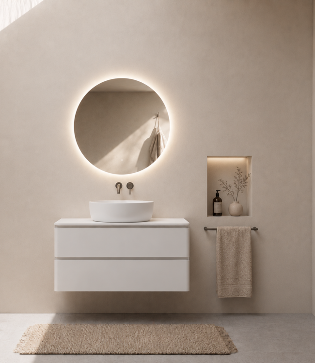 Rene Houtman Badkamermeubel Novira | Mat Wit | 120 cm | Stel Samen