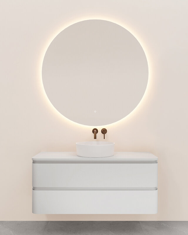 Rene Houtman Badkamermeubel Novira | Mat Wit | 120 cm | Stel Samen