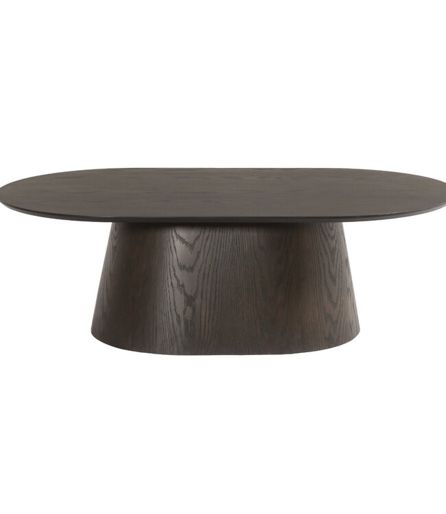 Livingfurn Salontafel Novero | Espresso | Ovaal | B120 cm