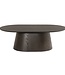 Livingfurn Salontafel Novero | Espresso | Ovaal | B120 cm