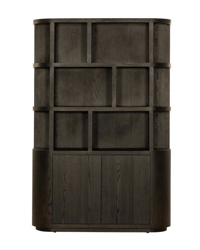 Livingfurn Kast Novero | Espresso | H220xB145xD40 cm