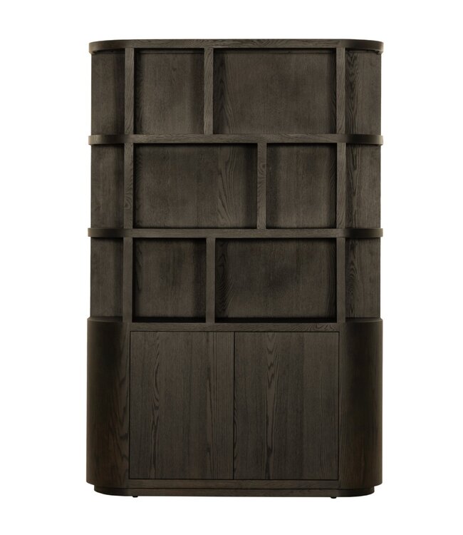 Livingfurn Kast Novero | Espresso | H220xB145xD40 cm