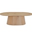 Livingfurn Salontafel Novero | Ovaal | Naturel | B120 cm