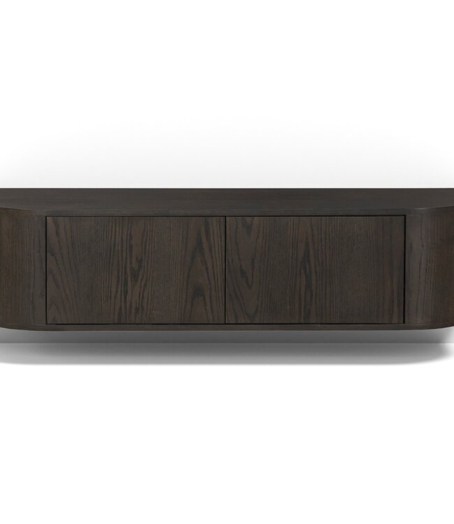 Livingfurn Zwevend TV-Meubel Novero | Espresso | B140 cm