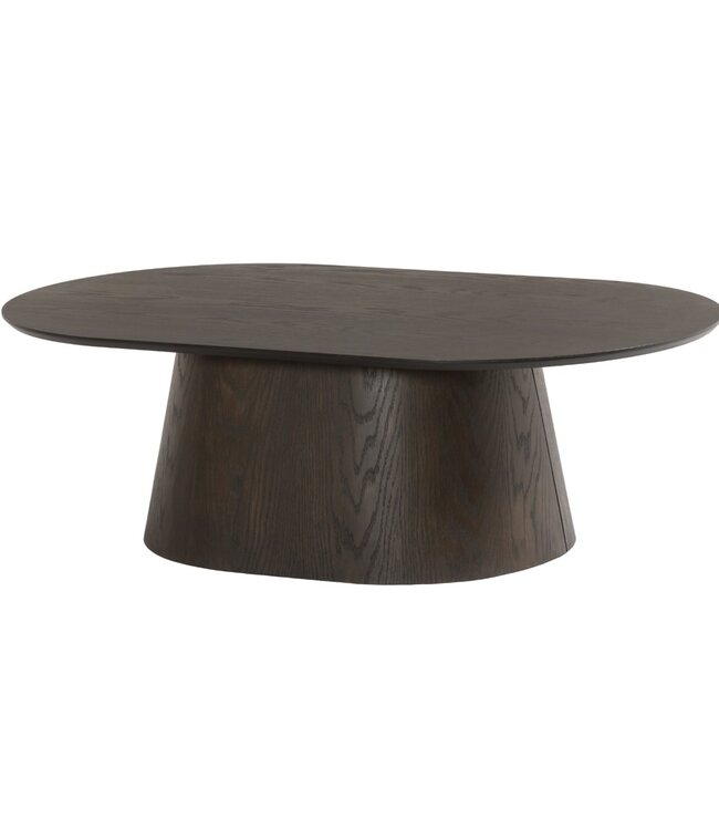 Livingfurn Salontafel Novero | Espresso | Ovaal | B120 cm