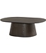 Livingfurn Salontafel Novero | Espresso | Ovaal | B120 cm