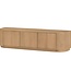 Livingfurn TV-Meubel Novero | Naturel | H45xB180xD40 cm