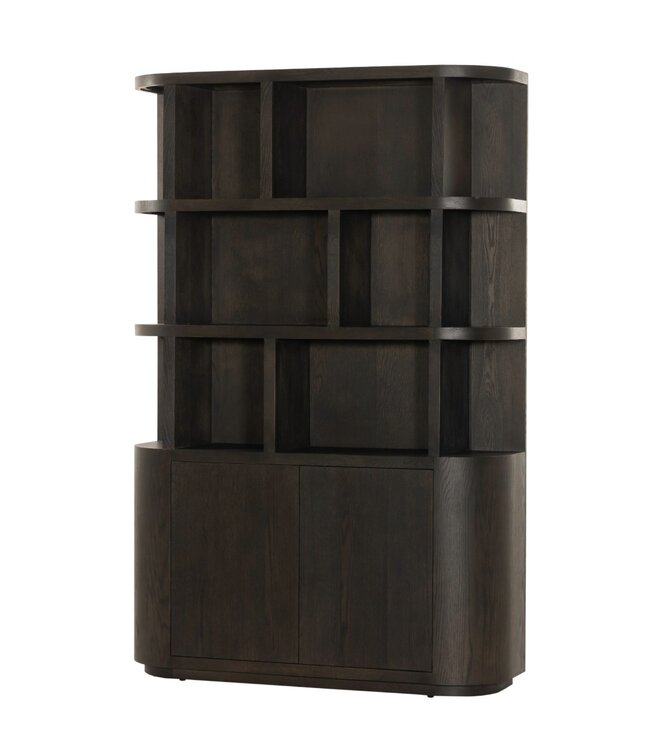Livingfurn Kast Novero | Espresso | H220xB145xD40 cm