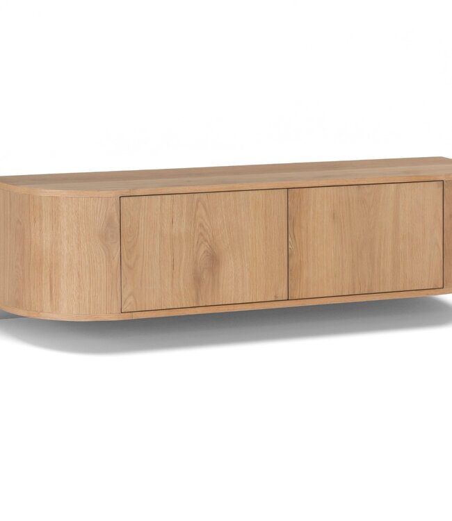 Livingfurn Zwevend TV-Meubel Novero | Naturel | B140 cm